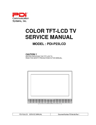 PDI-P23LCD TFT LCD TV