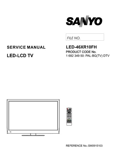 Sanyo 42XR10FH LED LCD TV