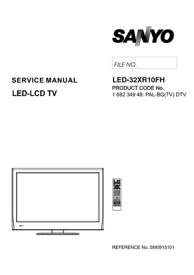 Sanyo 32XR10FH LED LCD TV
