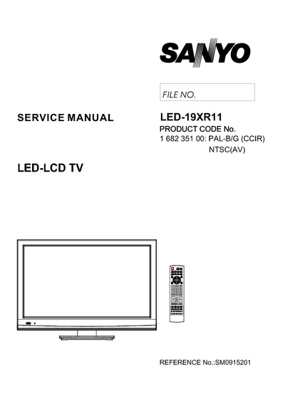 Sanyo 19XR11 LED TV