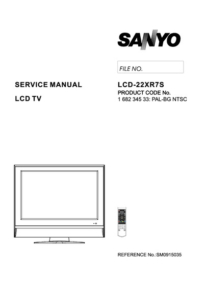 Sanyo 22XR7S LCD