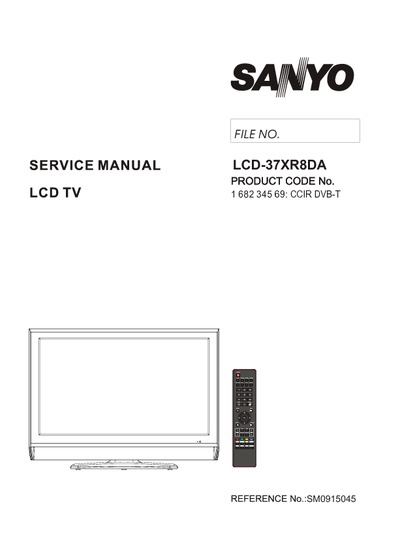 Sanyo 37XR8DA LCD