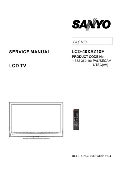 Sanyo 40XAZ10F LCD