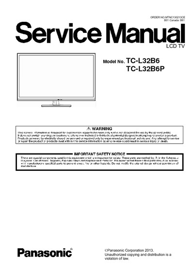 Panasonic TC-L32B6 LCD