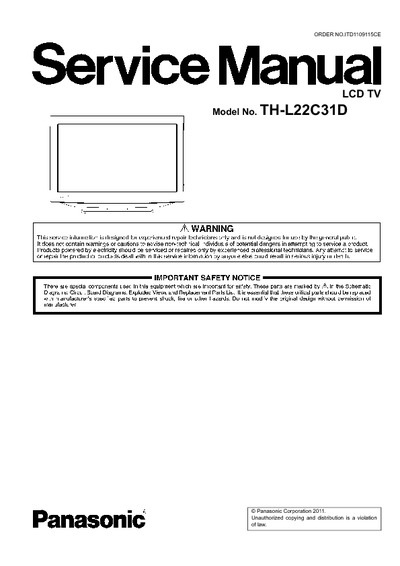 Panasonic TH-L22C31D LCD