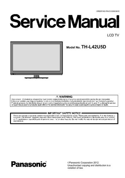 Panasonic TH-L42U5D LCD