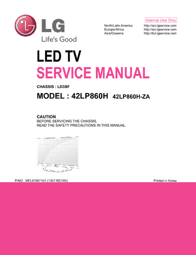 LG 42LP860H LD3BF LED TV