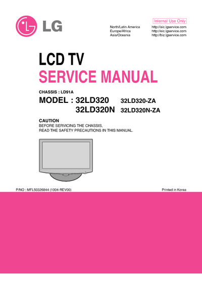 LG 32LD320 Chasis LD91A