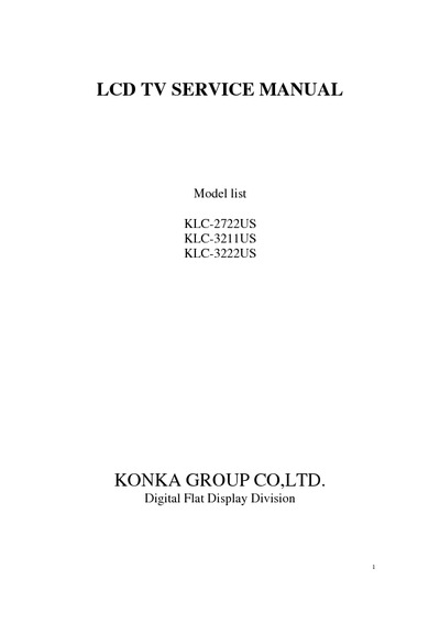 Konka KLC-2722US LCD