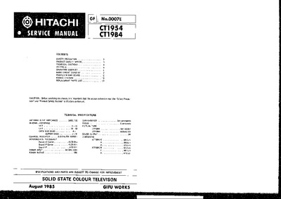 Hitachi CT1954
