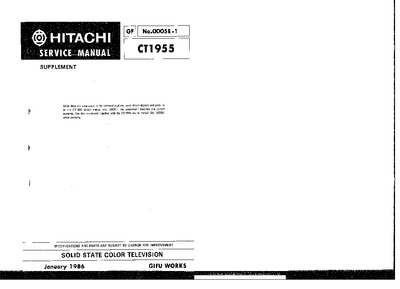 Hitachi CT1955