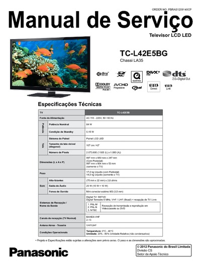 Panasonic TC-L42E5BG