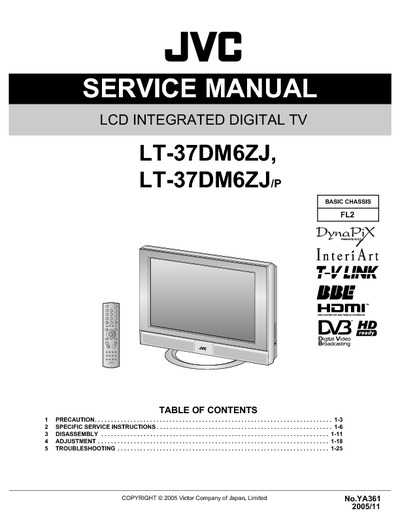 JVC FL2 LT-37DM6ZJ LCD TV