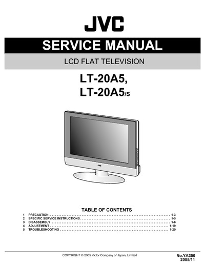 JVC LT-20A5 LCD TV