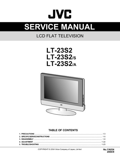 JVC LT-23S2 LCD TV