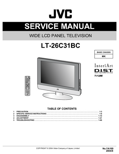 JVC MK LT-26C31BC LCD TV