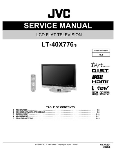 JVC FL2 LT-40X776 LCD TV