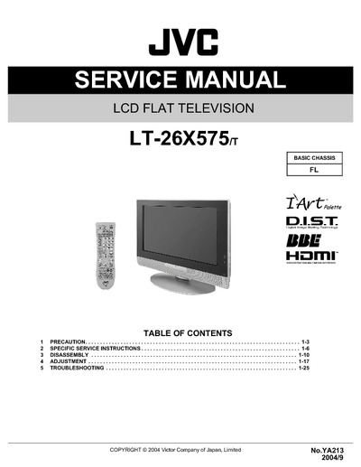 JVC FL LT-26X575-T LCD TV