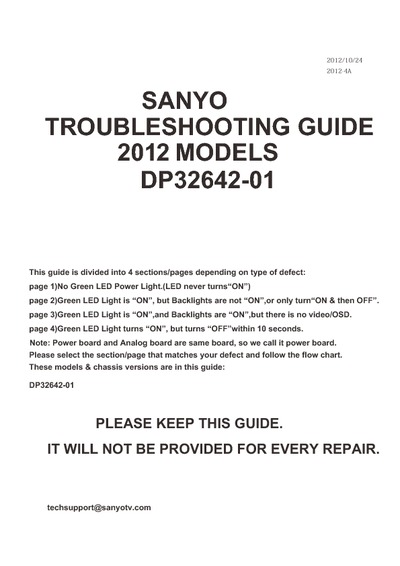 Sanyo DP32642 Ch P32642-01