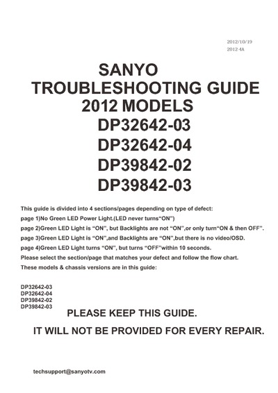 Sanyo DP32642 Ch P32642-04