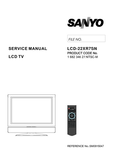 Sanyo LCD 22XR7SN