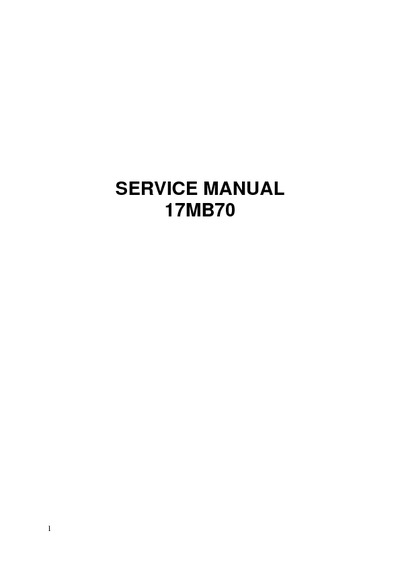 Vestel 17MB70 Service Manual