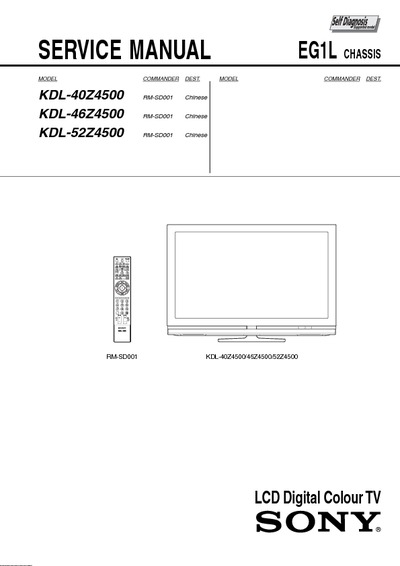 Sony KDL40Z4500 Ch EG1L