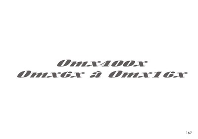 ONEAL OMX400x OMX6x OMX16x