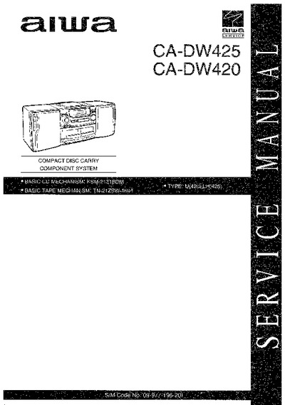 AIWA CA-DW425, CA-DW420