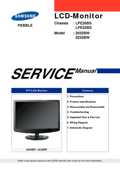 Samsung 2032BW, 2232BW LCD-Monitor
