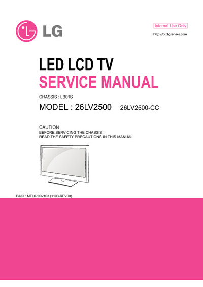 LG 26LV2500 Chassis LB01S