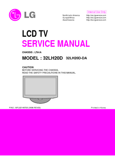 LG 32LH20D LT91A  LED LCD