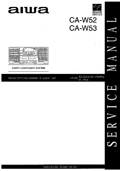 AIWA CA-W52, CA-W53