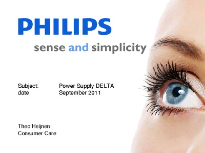 Philips Delta Power Supplies Training