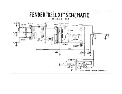 Fender Deluxe 5a3 schem