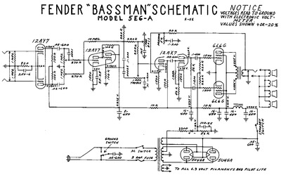 Fender Bassman 5e6a schem