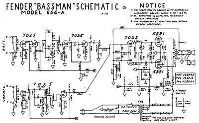 Fender Bassman 6g6a schem