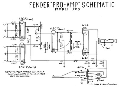 Fender Pro 5c5 schem
