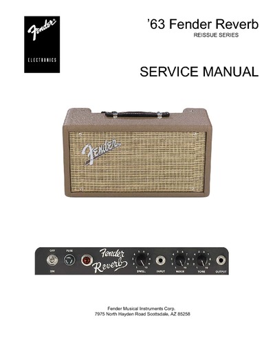 Fender 63 reverb manual