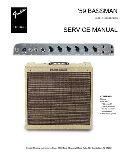 59 Fender Bassman manual