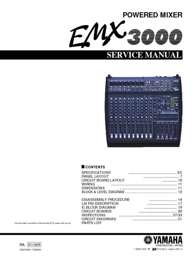 Yamaha EMX3000E