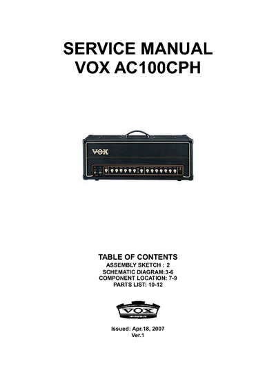Vox AC100CPH