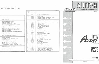 Vox Astro IV Service Manual