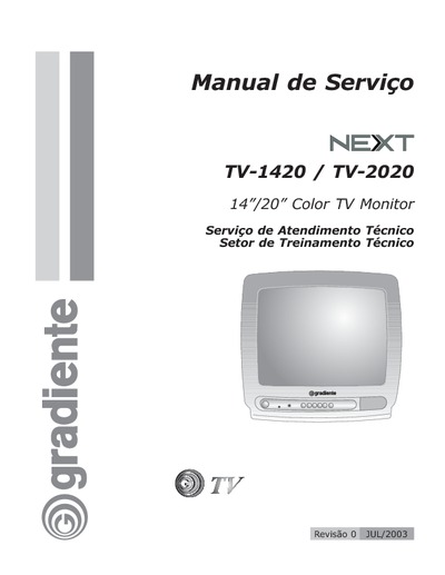 Gradiente TV-1420, TV-2020, GBT-2010