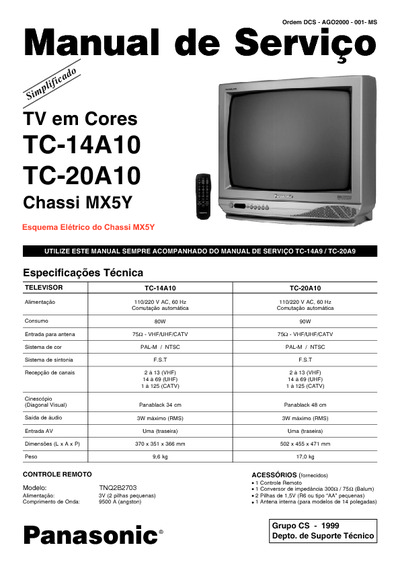 Panasonic TC-20A10, TC-29A10 MX5
