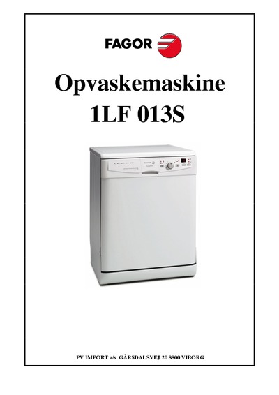 Fagor 1LF-013S Dishwasher