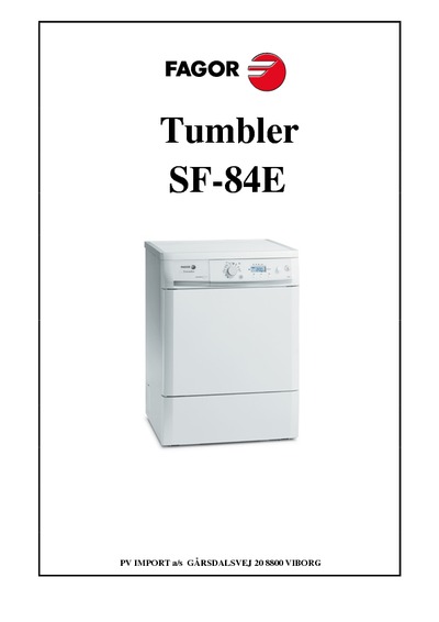 Fagor SF-84E Dryer