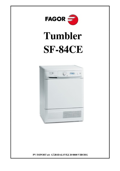 Fagor SF-84CE Dryer