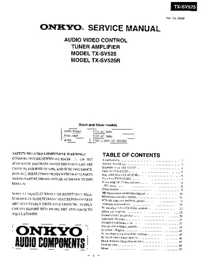 Onkyo  TX-SV525 TX-SV525R