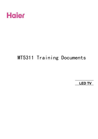 MT5311 Training LED TV